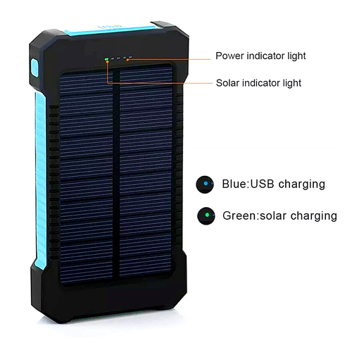 Cargador Solar Portatil De Bateria USB Dual Para Celulares tablet Telefonos PC - Picture 35 of 38