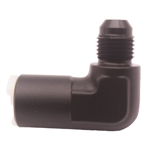 AN-6 (-6AN) 90 Degree Car Quick Connect 5/16" Female Fuel Line O.E Adapter Black - Picture 3 of 11