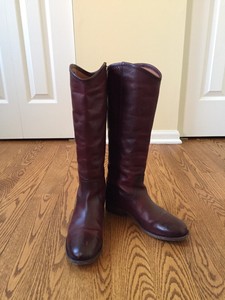 wine riding boots