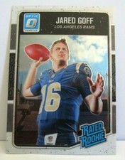 JARED GOFF RC 2016 PANINI OPTIC O CHROME ROOKIE CARD#172-LA RAMS QB RC GOAT HOF