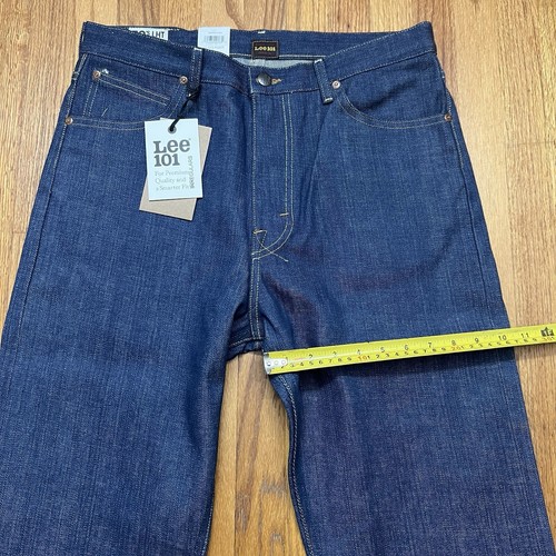Lee 101 50s Rider Jeans 31x34 Japanese Selvage Denim Crafted In Italy Irreggular - Picture 9 of 19