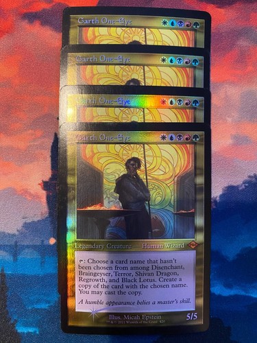 MTG Modern Horizons 2 Garth one Eye Retro Frame Foil x 4
