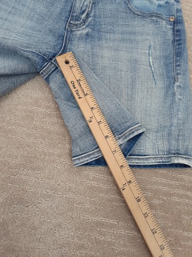 Maurices Women's 4 Light Blue Denim Shorts Pockets Stretch 7" Inseam Mid Rise - Bild 9 von 11