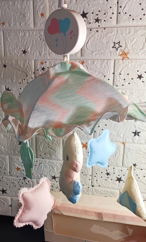 Caja de música de cactus estrellas de caballo móvil musical Gallop n Go Lambs & Ivy 1989 de colección Foto 2 de 4