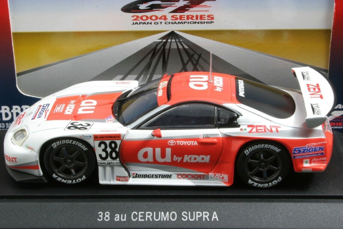 Ebbro 43596 1:43 Scale au Toyota Supra 2004 Japan GT Championship