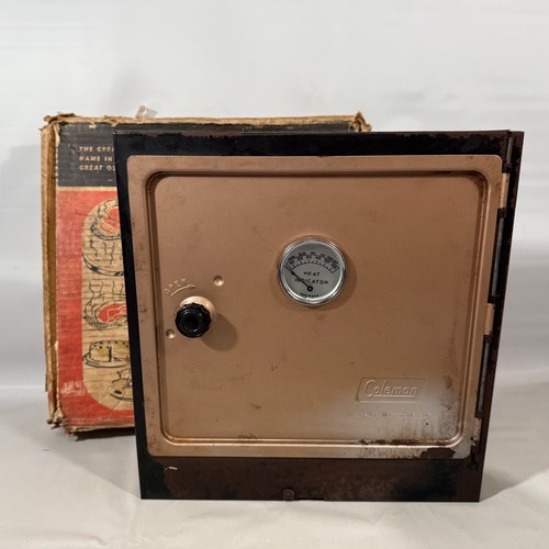 Vintage Coleman Fold Away Camp Oven 60’s Original Box Camping Outdoor N