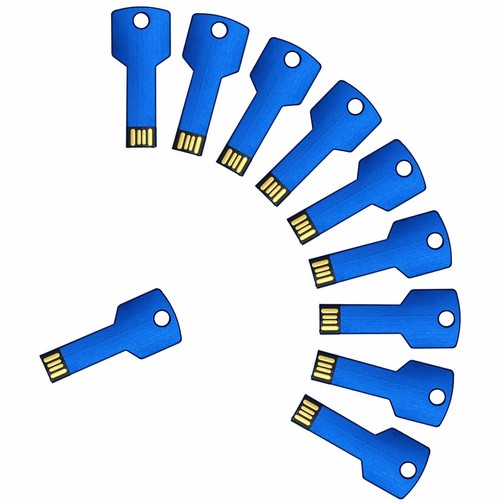 Lot 10 1G - 128G USB Flash Drive Key Shaped Thumb Drives Memory Sticks Bulk Pack - Afbeelding 5 van 19