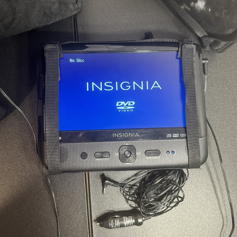 Insignia Portable DVD Players Dual Screen for Vehicle Headrests