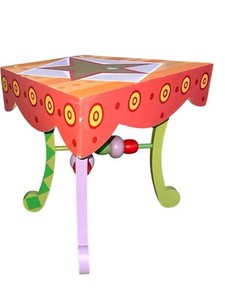 Vintage Dept 56 Kids Star Table Children’s Accent End Table Whimsical