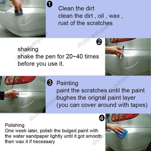 DIY Auto Paint Repair Pen Brush Car Clear Scratch Remover Touch Up Pens 4 COLOR - Picture 4 of 24