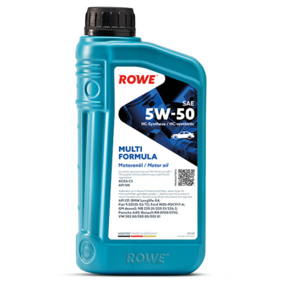 1 Liter 5W-50 ACEA C3 Motoröl ROWE Multi Formula 229.31/LL-04/Porsche u.a.19,90 