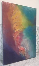 Contemporary Sam Merideth ‘Unfurled Moments’ OOC Oil Painting 24”x36” Modern