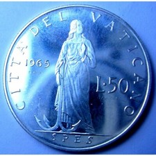 VATICANO 50 Lire dal 1955 al 2001