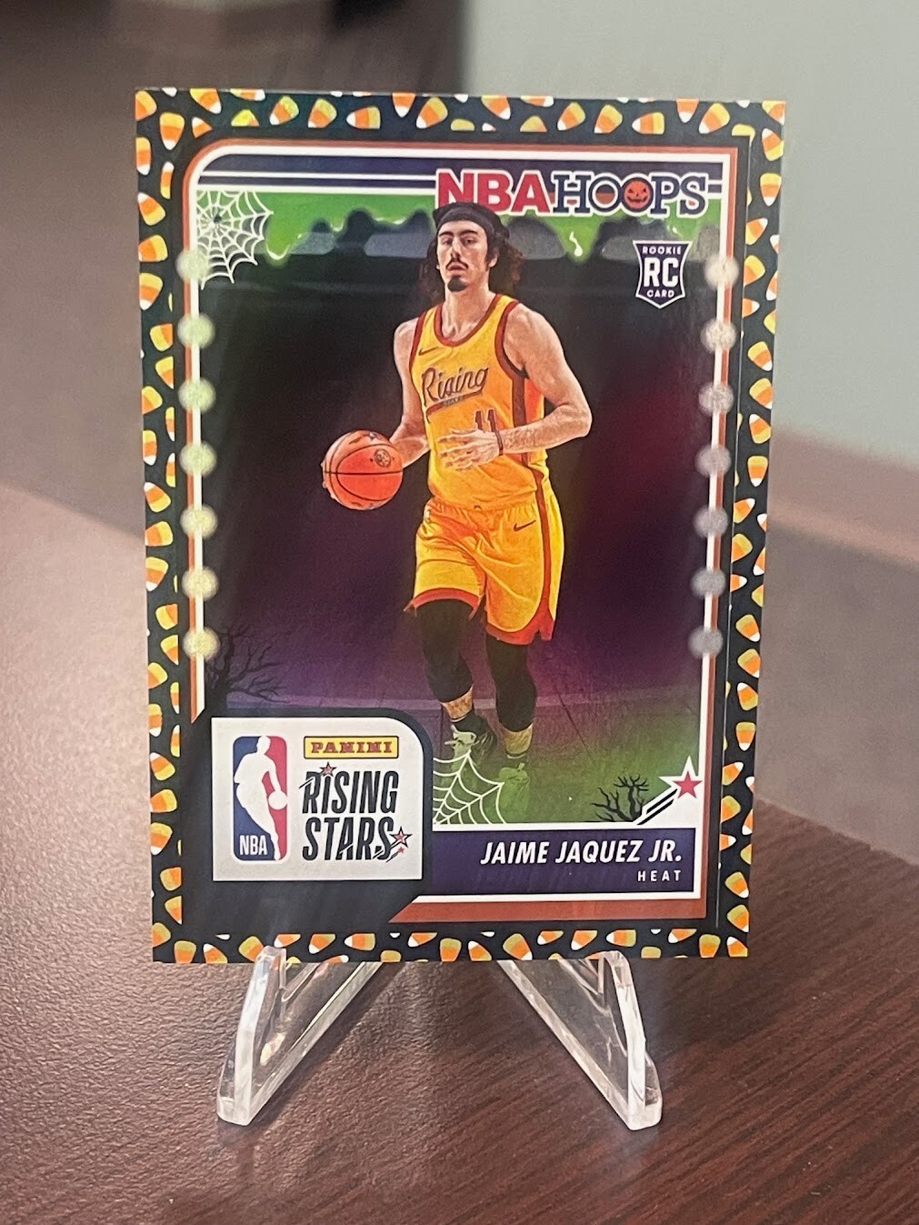 2023-24 Haunted Hoops Jaime Jaquez Jr CANDY CORN SP ROOKIE (RC) #294 HEAT