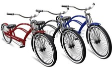 26" Lowrider Beach Cruiser Chopper Bicycle Coaster Brake Stainless Steel Spokes
