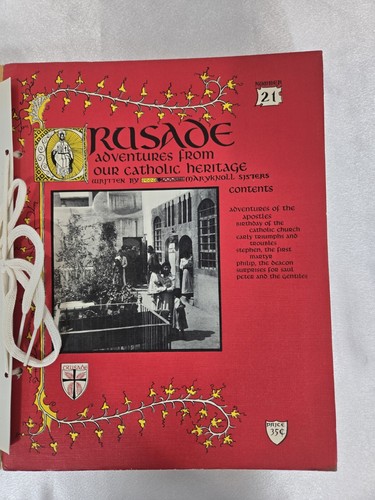 VINTAGE 1-40 1955 STORY OF THE BIBLE RETOLD FOR CATHOLIC CHILDREN BY MARYKNOLL - Picture 15 of 20