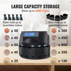 Usd Coin Sorter and Counter with Wrapper and Roller - 300 Coins/Min, Lcd Display