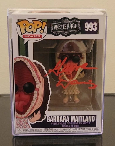BEETLEJUICE Geena Davis  Autographed Signed Barbara Maitland Funko Pop JSA COA