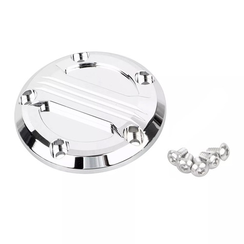 Round Horn Cover w/ 5 Hole Point Cover For Harley Softail Dyna Wide Glide FXDWG - Picture 6 of 22