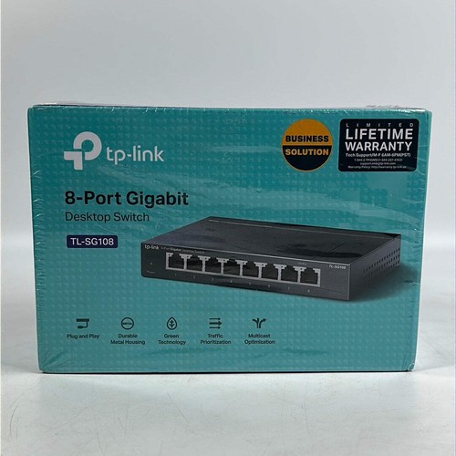 New TP-Link 8-Port Gigabit Desktop Switch TL-SG108