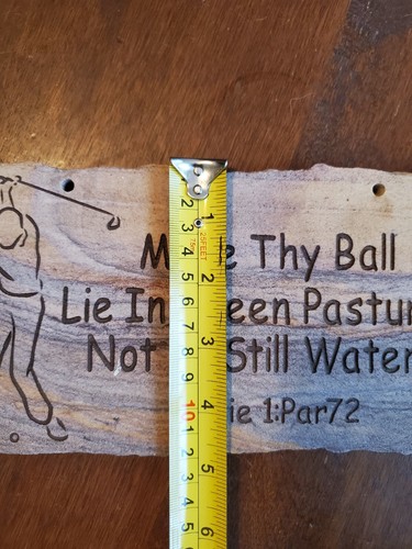 Arnold Palmer Golf Plaque Sign golf bible verse FUNNY engraved sandstone - Picture 5 of 9