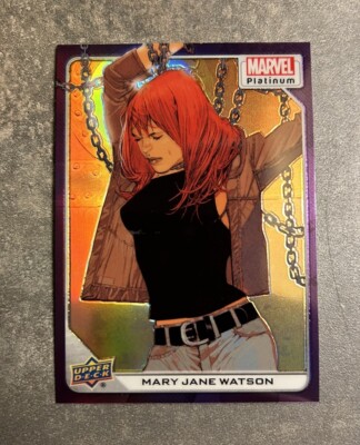 Mary Jane Watson - Purple Rainbow Parallel - 2023 Upper Deck Marvel Platinum