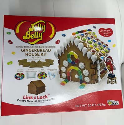 Jelly Belly Ready to Build Gingerbread House Kit. 26 oz