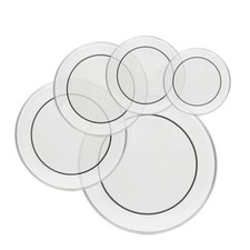 Five Size Drum Heads Transparent 22", 16", 14", 13", 12" 