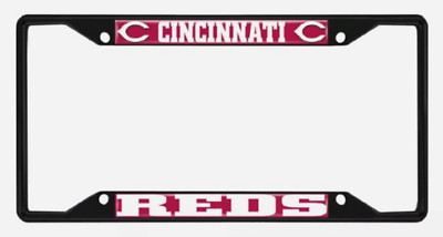 Cincinnati Reds MLB Black Metal License Plate Frame | eBay