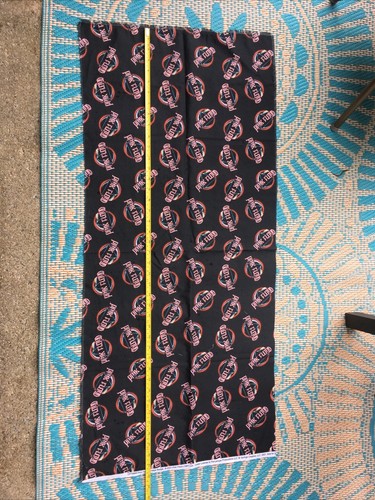 AC/DC And Pink Floyd Logo Fabric Lot 2 Pieces 18x41 Inches Each Rock Metal - Picture 4 of 7