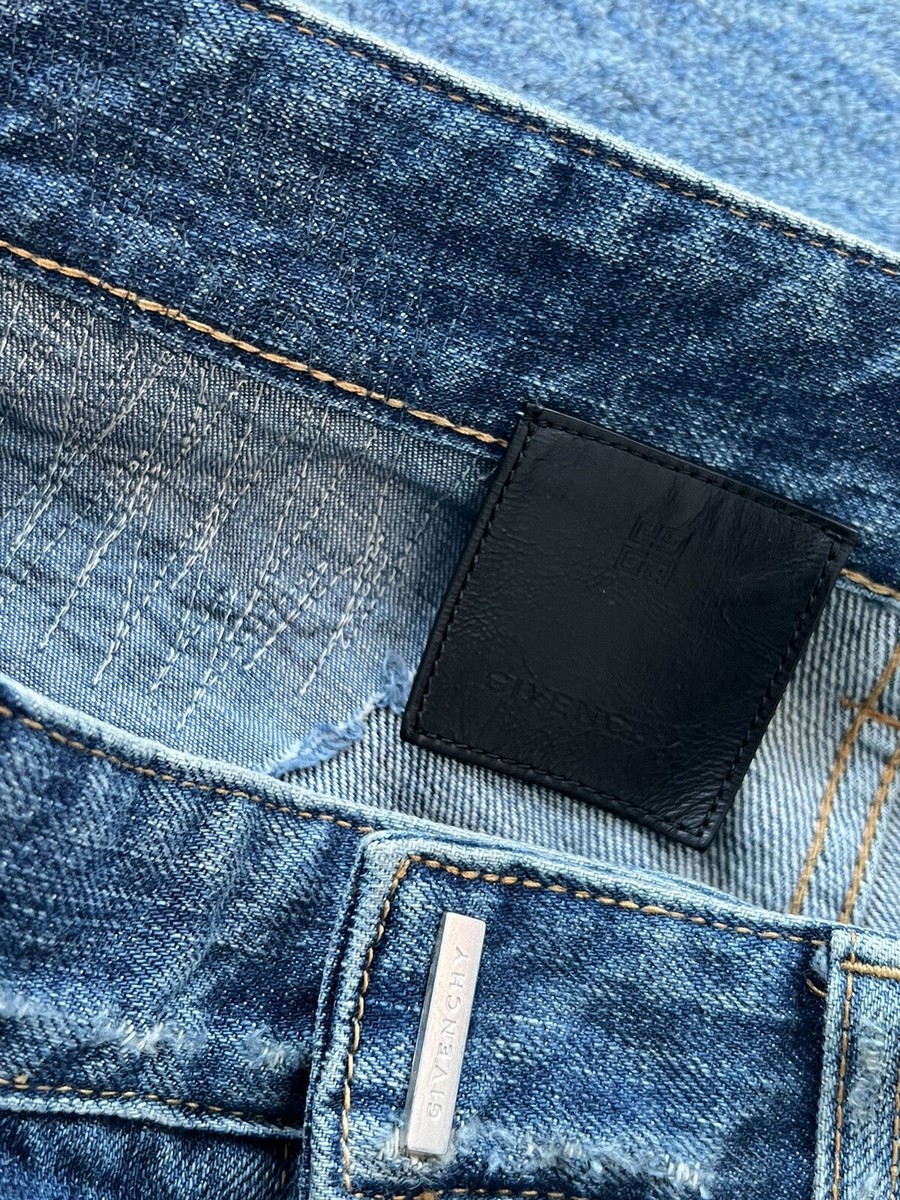 Givenchy Matthew Williams Jeans In Destroyed Denim Moleskin Givenchy Matthew Williams Jeans In Destroyed Denim Moleskin