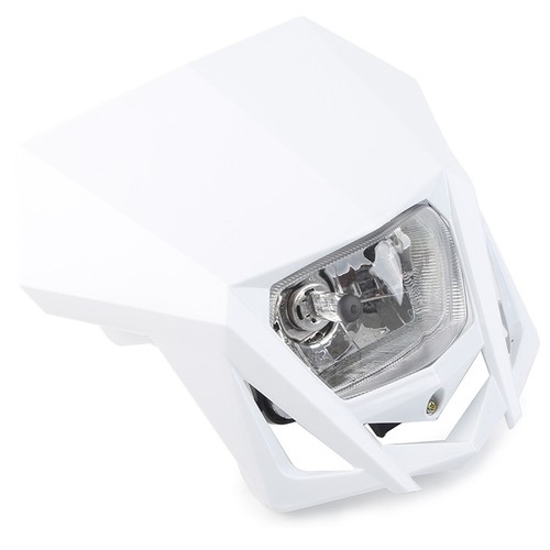 White Dirt Bikes 12V H4 Headlight Fairing For Kawasaki KLX XR CRF DRZ RMZ Yamaha - Picture 4 of 8