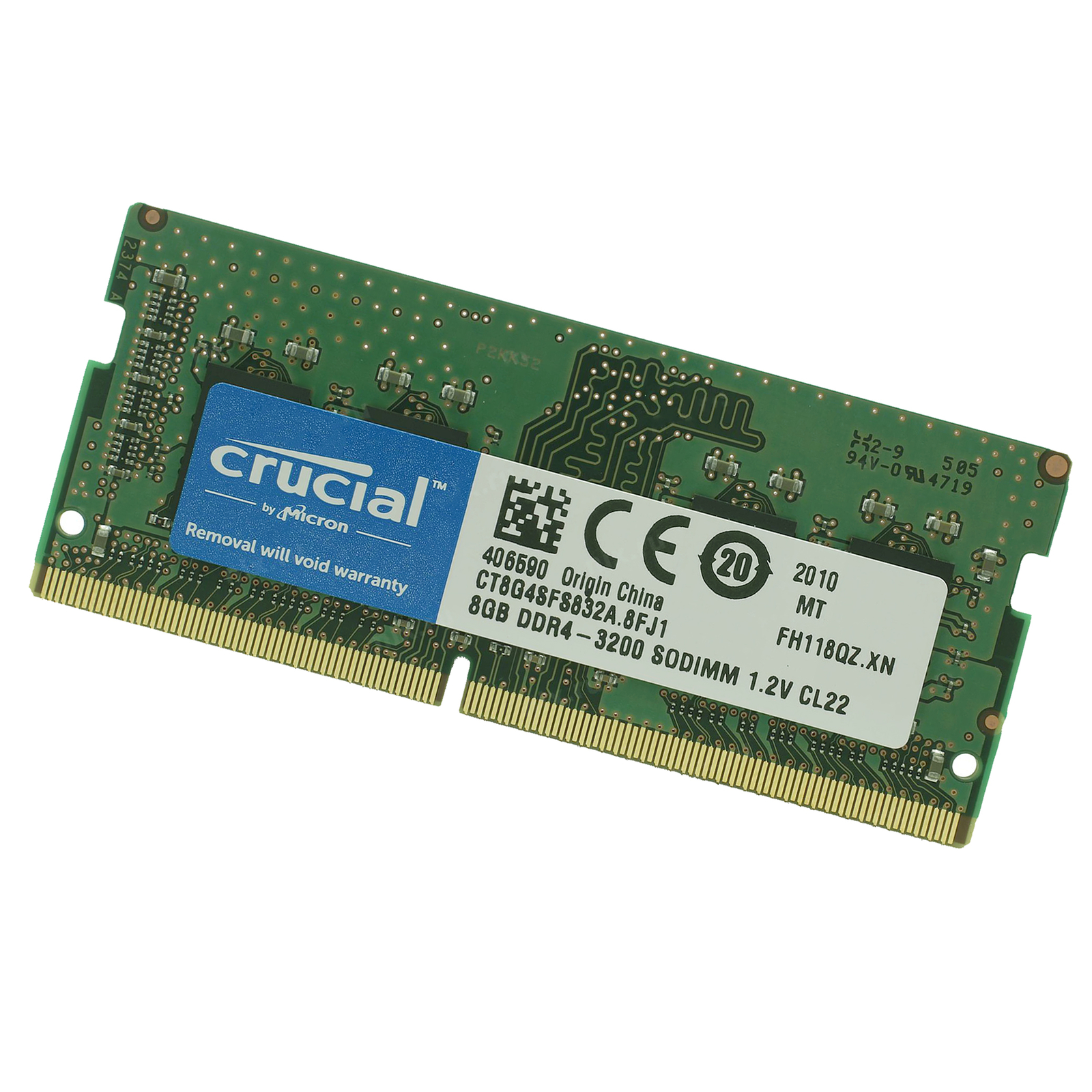  Crucial PC4 25600 DDR4 3200 260pin SODIMM 8GB CT8G4SFS832A Www frosha