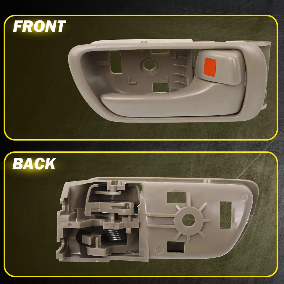 Interior Door Handle For 2002-2006 Toyota Camry Front or Rear, Right Side Beige - Image 3 of 4