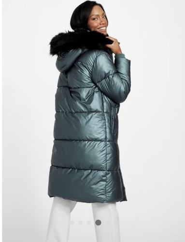 Guess Women Winter Longline Puffer Jaket Coat Fits SizeXS/S/M Extra Warmth - Picture 4 of 22