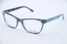 NEW L.A.M.B. LAMB LA075 B:38 GREY BLUE BLACK AUTHENTIC DESIGNER EYEGLASSES 53-17