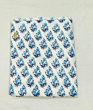 100 Indian Cotton Fabric Hand Block Print Floral Craft Sewing Fabric By The Yd