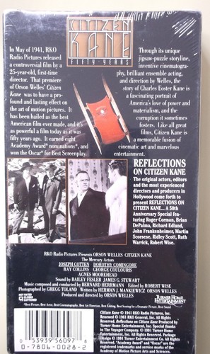 Citizen Kane (1941) VHS The 50th Anniversary 1991 - Picture 2 of 2