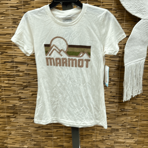 Camiseta Marmot Mujer S Coastal Blanca Talla Grande - Imagen 2 de 3