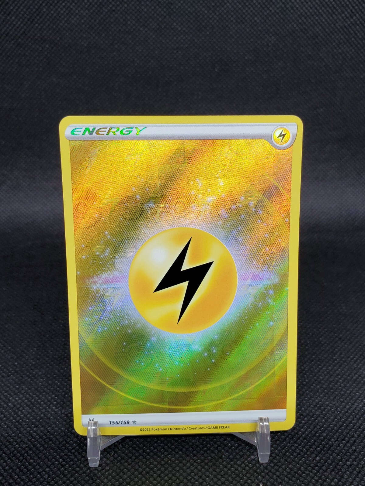 Lightning Energy 155/159 Crown Zenith Textured NM Pokemon Card