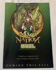 2000 MAGI NATION Duel CCG one-fold promo 7x10 strong creasing