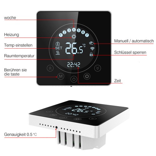Raumthermostat WLAN Wifi LCD Digital Thermostat Fußbodenheizung Wandheizung LED - Bild 137 von 266