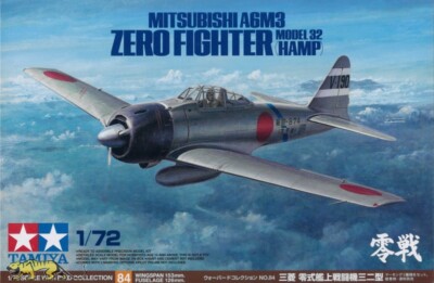 Tamiya 60784 - Mitsubishi A6M3 Zero Fighter Model 32 (Hamp) - 1:72