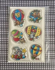 1980s Vintage Puffy Stickers Mark 1 Cute Easter Egg Bunny Scratch N Sniff  NEW