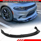 For 2015-23 Dodge Charger SRT Scat Pack Glossy Black Front Bumper Lip Kit