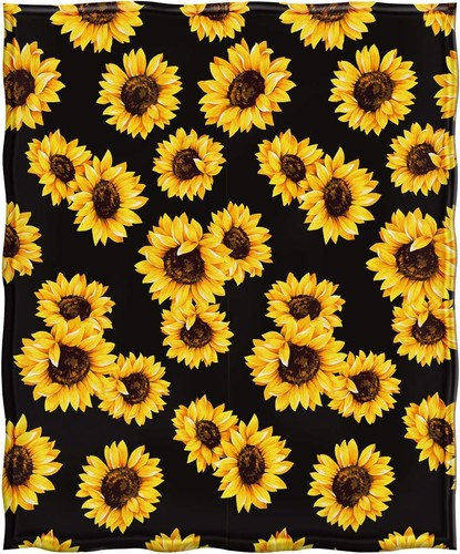 Sunflower Gifts Blanket Double Sided Print Throw Soft Warm Lightweight Blanket F - Picture 2 of 3