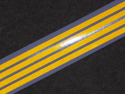 ARKA STICKERS TAMIYA 1/14 SCANIA MAN VOLVO TRUCK TRAILER REFLECTIVE yellow tape stripes HI-VIS