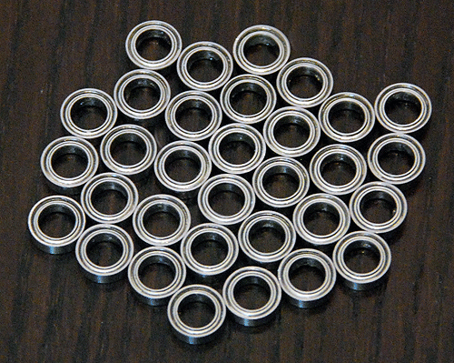 (32pcs) TAMIYA 1:16 GERMAN PANTHER TYPE G / JAGDPANTHER Metal Sealed Bearing Set - Picture 1 of 1