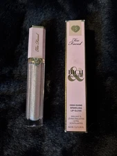 Too Faced Rich & Dazzle High-Shine Sparkling Lip Gloss Pants Off, Dance Off New