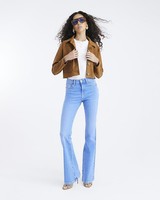 River Island Womens Bootcut Jeans Blue Mid Rise Trousers Pants Bottoms